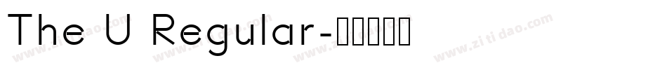 The U Regular字体转换